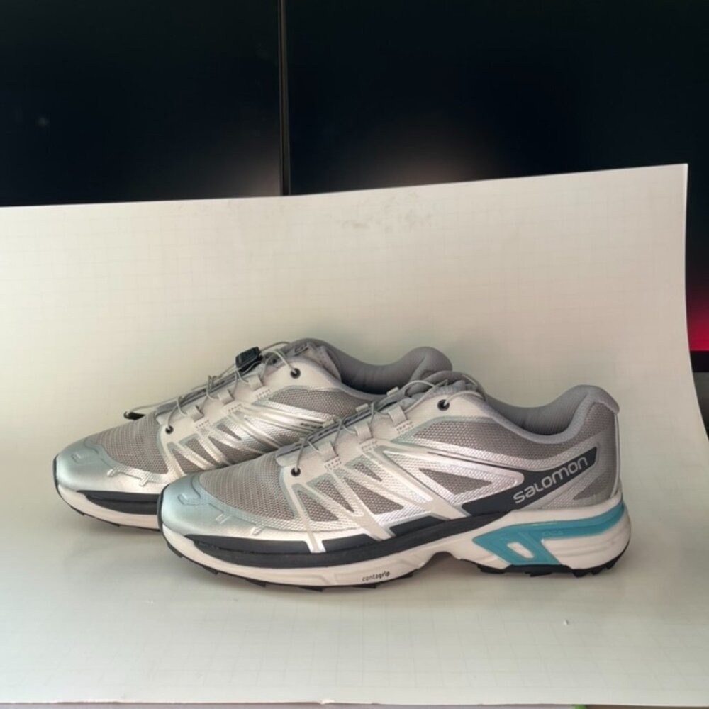 MINT - Salomon XT Wings 2 Advanced Silver Trail Running Shoes - M 10 W 11